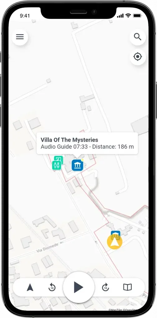 Discover Pompeii app screenshot